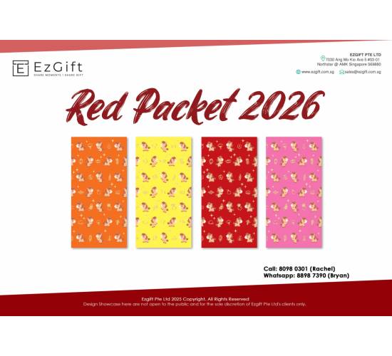 Chinese New Year Red Packet – Horse pattern (Set of 6 or 8pcs)