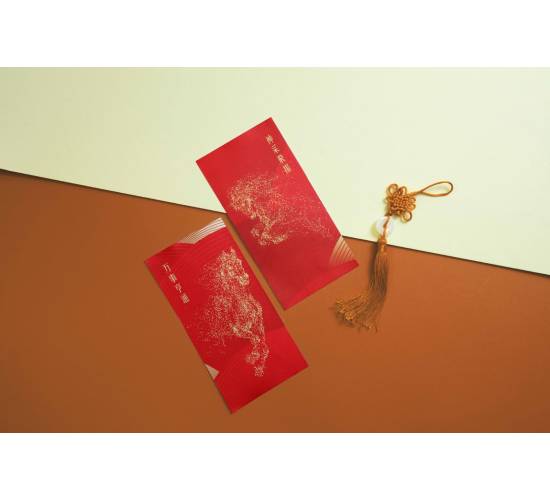 Chinese New Year Red Packet – GOLD Horse (Set of 6 or 8pcs)