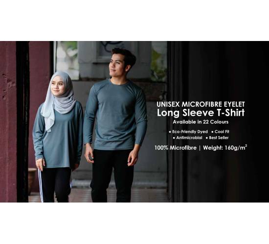 Dri-fit Round Neck T shirt Long Sleeve (Customize Gifts)