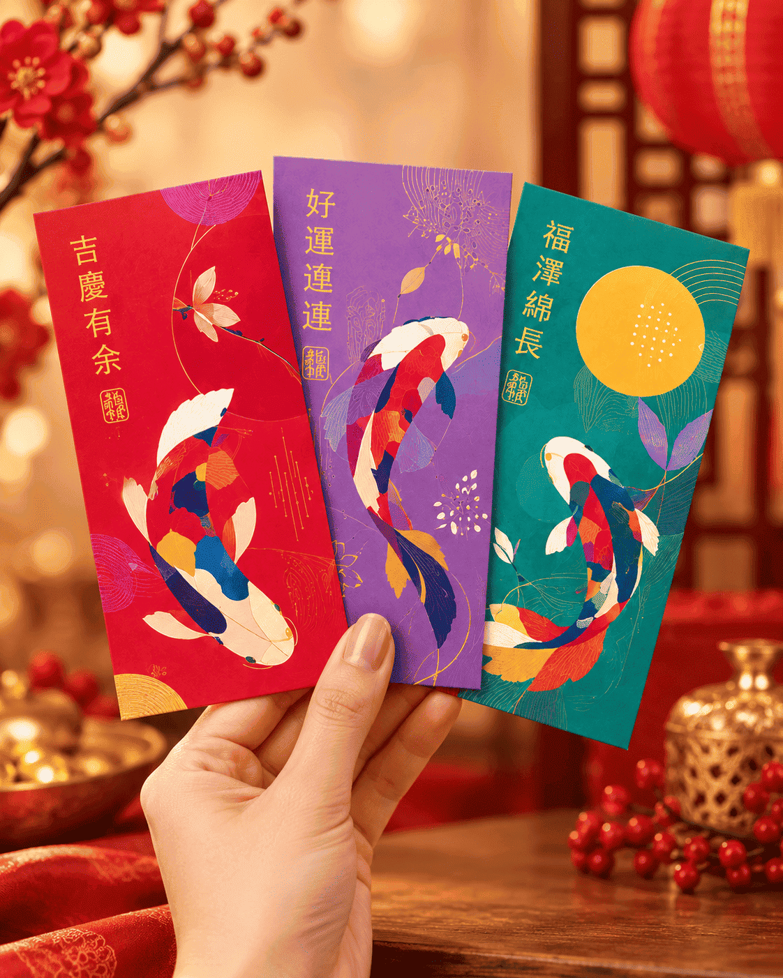 Festive Lunar New Year Hongbao Bouquet