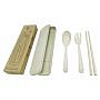 Straw Wheat Cutlery Set in box