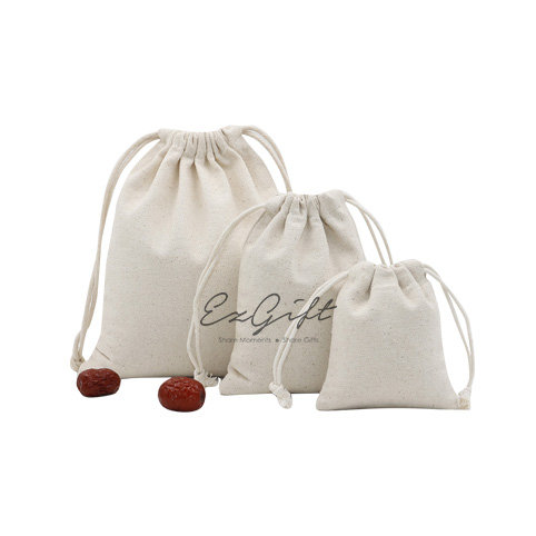 Canvas Drawstring Small Pouch